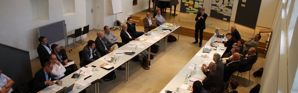 Teilnehmer:innen an einem EFZN-Workshop in Hildesheim bei der Arbeit